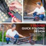 VALK Fusion 7 Electric Scooter, 800W, AU Compliant, with Seat Option, 48V 13Ah Lithium, 50km Range, Quad Shocks, 10 inch Tyres - Image 4