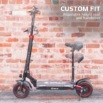 VALK Fusion 7 Electric Scooter, 800W, AU Compliant, with Seat Option, 48V 13Ah Lithium, 50km Range, Quad Shocks, 10 inch Tyres - Image 6