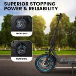 VALK Electric Scooter with Seat, 30km Range, AU Compliant, Disc brakes, 14" Tyres, for Adults, Teens, Commuter - Image 6