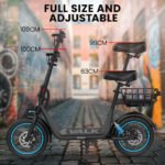 VALK Electric Scooter with Seat, 30km Range, AU Compliant, Disc brakes, 14" Tyres, for Adults, Teens, Commuter - Image 8