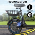 VALK Electric Scooter with Seat, 30km Range, AU Compliant, Disc brakes, 14" Tyres, for Adults, Teens, Commuter - Image 10