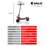 VALK Primal 9 Dual Motor Electric Scooter, 1600W, AU Compliant, for Extreme Hill Climbing, Black/Red - Image 3