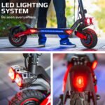 VALK Primal 9 Dual Motor Electric Scooter, 1600W, AU Compliant, for Extreme Hill Climbing, Black/Red - Image 10