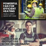 UNIMAC 30KW Portable Industrial Diesel Direct Forced Air Space Heater - Image 4