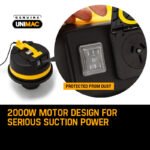 UNIMAC 60L Wet and Dry Vacuum Cleaner Bagless Industrial Grade Drywall Vac - Image 2