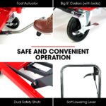 T-REX 300KG Hydraulic High Lift Double Scissor Trolley, 1.3M Max Platform Hgt, Heavy-Duty, for Material Handling - Image 10