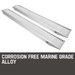BULLET Pair of 2.5m Aluminium Loading Ramps, 2800kg capacity - Image 3