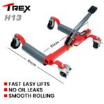 T-REX 590kg Vehicle Positioning Jack, Mechanical Ratcheting Foot Pedal Wheel Dolly For Auto Car Moving - Image 2