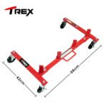 T-Rex Vehicle Positioning Jack Storage Rack Stand, Heavy Duty Design with Locking Castor Wheels - Image 2
