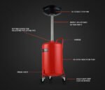 T-REX 60L Mobile Waste Oil Drainer Tank, Telescopic, for Car Engine, Workshop - Image 3