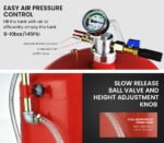 T-REX 80L Mobile Waste Oil Drainer Tank, Pneumatic, Telescopic, Extractor Probes, Workshop - Image 4