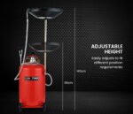 T-REX 80L Mobile Waste Oil Drainer Tank, Pneumatic, Telescopic, Extractor Probes, Workshop - Image 5