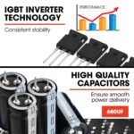 ROSSI 200A MIG/MAG/MMA/ARC/TIG Multi-Purpose Welder MIG-200, Flux/Solid Wire/CO2 Or Argon Gas - Image 8