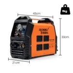 ROSSI 45A Plasma Cutter, Non-Touch Pilot ARC for Easy Cuts of Painted or Rusty Metals, DC Inverter Cutting Machine - Image 2