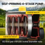 Protege Multi-stage Water Hi-pressure Pump with Auto-controller Home Garden Irrigation 4-Stage Electric - Image 4