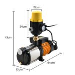 Protege Multi-stage Water Hi-pressure Pump with Auto-controller Home Garden Irrigation 4-Stage Electric - Image 6