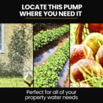 Protege Multi-stage Water Hi-pressure Pump with Auto-controller Home Garden Irrigation 4-Stage Electric - Image 8