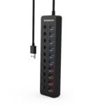 Simplecom CHU810 48W 10-Port USB 3.0 Hub and Charger with Individual Switches 12V/4A Power Adapter BC1.2 Fast Charging - Image 4
