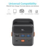 CHOETECH B664 50000mAh PD65W Power Bank with LED Flashlight LCD Display - Image 3