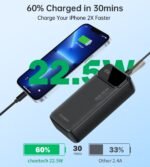 CHOETECH B731 40000mAh Power Bank PD22.5W with Digital Display - Image 7