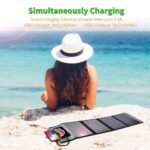 CHOETECH SC005 22W Portable Waterproof Foldable Solar Panel Charger (Dual USB Ports) - Image 7