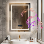 Interior Ave - 70 x 90cm Rectangle Frameless LED Bathroom Mirror – Bluetooth