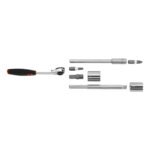 23pcs 1/4" Socket Wrench Assortment Set Ratchet in Metal Box - Image 8