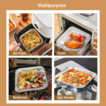 48x Deep Foil Aluminium Disposable Food Container Trays Pans Baking Roast Bulk 33x27x11cm - Image 7