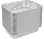 48x Aluminium Disposable Foil Food Container Trays Pans Baking Roast Bulk 45x34x6.5cm