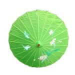 12x PARASOL UMBRELLA Chinese Japanese Bamboo Flower Pattern 80cm Large BULK - Light Green - Image 4