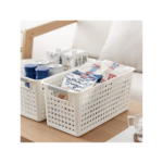 36x Premium Plastic Storage Basket Bulk w/ Grip Handles 29*13.5*12.5cm - Image 3