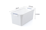 36x Premium Plastic Storage Basket Bulk w/ Grip Handles 29*13.5*12.5cm - Image 7