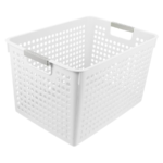 24x Premium Plastic Storage Basket Bulk w/ Grip Handles 31*22*17.8cm - Image 2