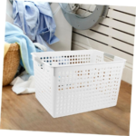 24x Premium Plastic Storage Basket Bulk w/ Grip Handles 31*22*17.8cm - Image 3