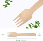 2400pcs Disposable Wooden Forks Eco Friendly Cutlery Extra Strong Bulk - Image 6