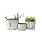 Set 3 Planter Storage Buckets 30cm