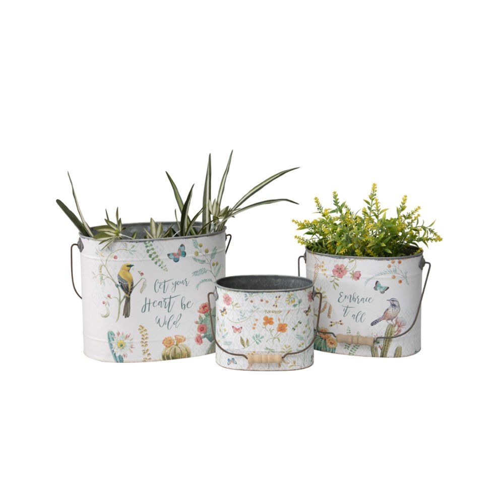 V637-11033BKT-202508251440-00.jpg Set 3 Planter Storage Buckets 30cm - Image 1