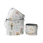 Set 3 Planter Storage Buckets 30cm - Image 4