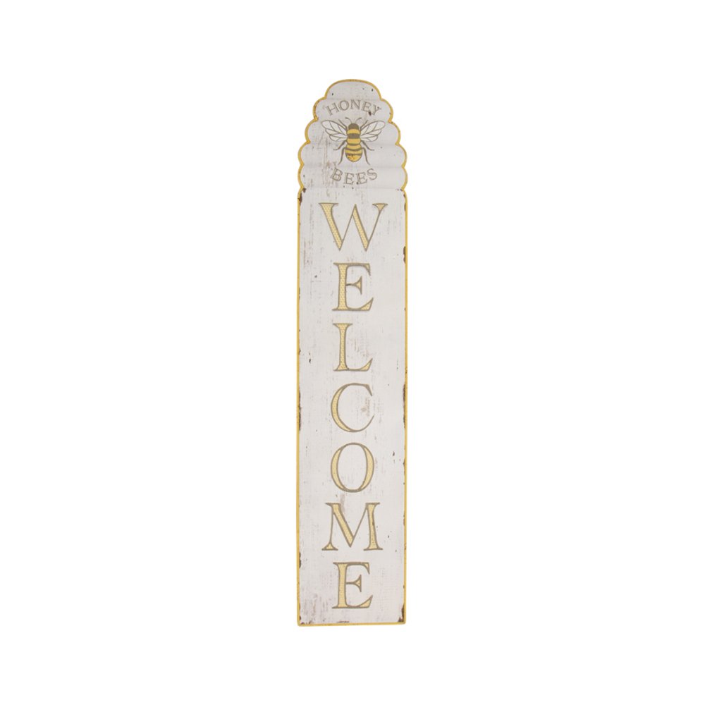 V637-11047WEL-202508251445-00.jpg Bee Hive Welcome Wall Sign 120cm - Image 1