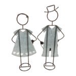 Set 2 Asst Gardening Kids w Planters 82cm, 73cm - Image 2