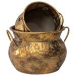 Set 2 Antique Lustre Pots 37cm - Image 4