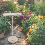 Riviera Birdfeeder w Leaves On Stand 59cm - Image 2