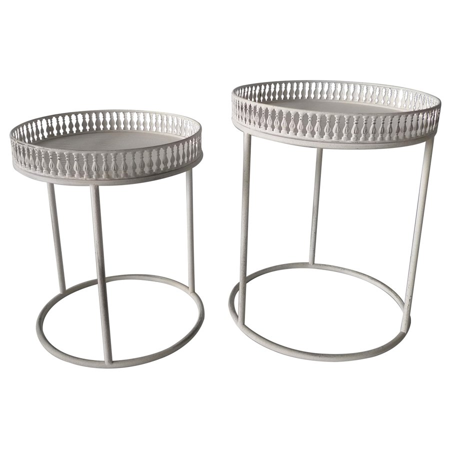 V637-23744TBL-202508251320-00.jpg Set 2 Nested Martinique Side Tables 47cm - Image 1
