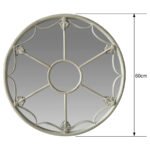 Martinique Fleur Round Wall Mirror 60cm - Image 4