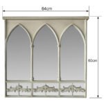 Martinique Gothic Wall Mirror 64cm - Image 4