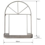 Martinique Arch Wall Plant Holder / Shelf 78cm - Image 4