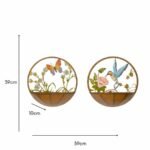 Set 2 Asst Dragonfly + Butterfly Wall Planters 39cm - Image 5