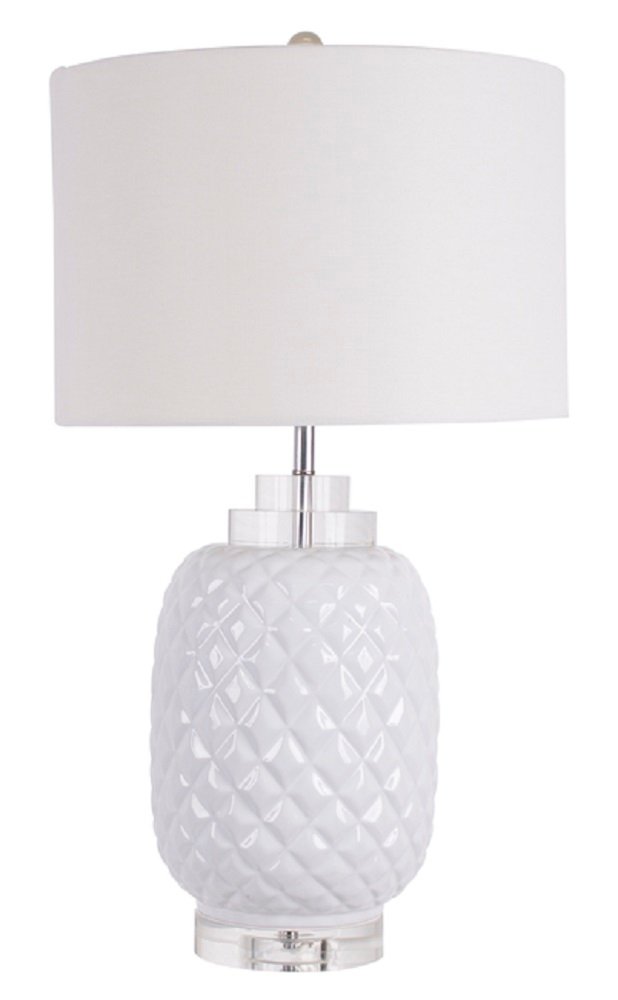 V637-29019-202508251253-00.jpg Island White Table Lamp Gloss Ceramic Bedside 67cm - Image 1