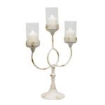 French Provincial 3-Pillar Candelabra Centerpiece 64cm - Image 2