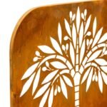 Set 2 Nested Rust 'Tree' Wall/Floor Planters 50cm, 45cm - Image 4
